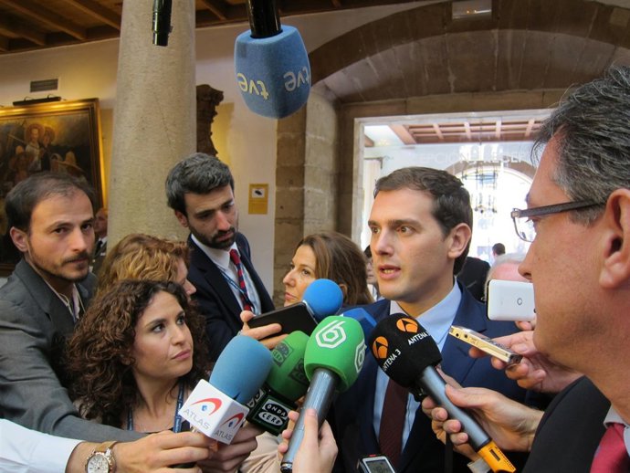 Albert Rivera, líder de Ciudadanos, en Oviedo