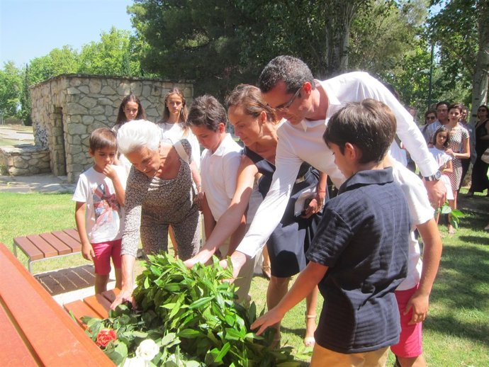 La familia de Cordón en el XX aniversario de su secuestro.