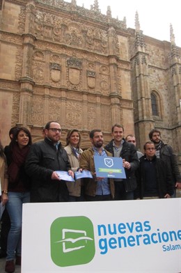 Integrantes de NN.GG. En la presentación de la campaña '#damoslacaraxEspaña' 