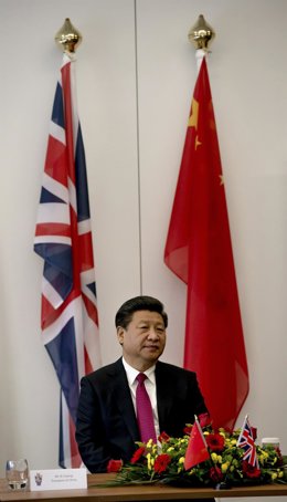 Xi Jinping durante su visita a Reino Unido