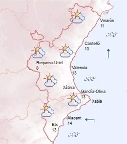 Previsión del tiempo para este sábado en la Comunitat