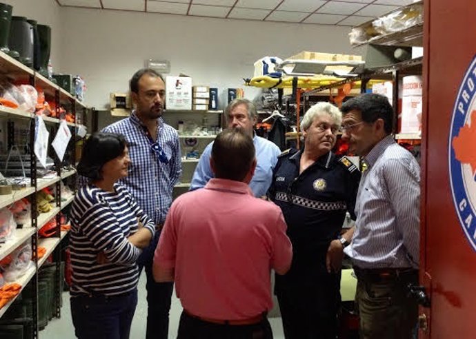 Javier López Estrada en una visita a la zona donde se va a realizar la actuación