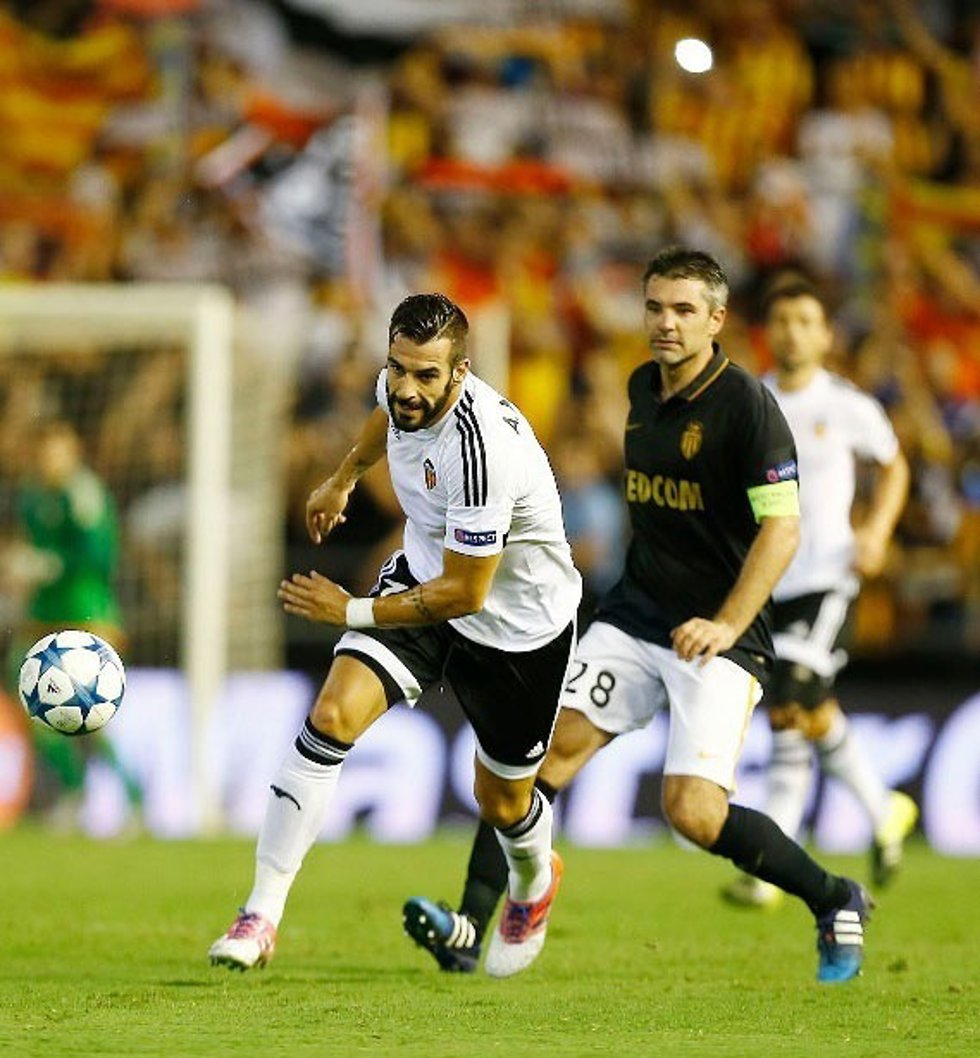 Valencia Cf vs AS Monaco, Negredo 