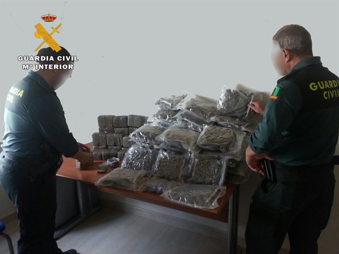 Droga intervenida por la Guardia Civil