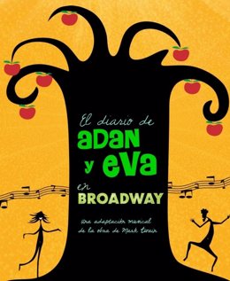 Cartel de 'El diario de Adán y Eva en Broadway'