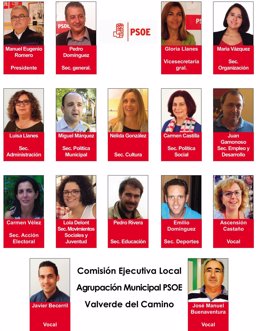 Ejecutiva del PSOE de Valverde del Camino (Huelva)