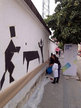 Actuación del taller Urban Sur en Estadio San Eulogio de Córdoba