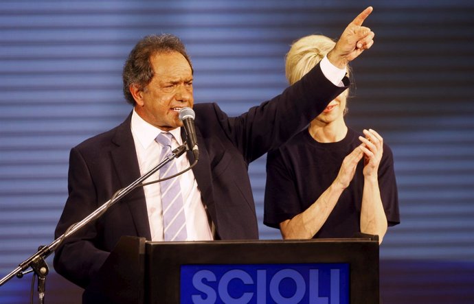 Daniel Scioli, candidato oficialista a las primarias