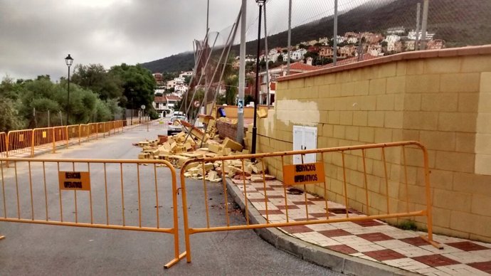 Daños producidos por las lluvias en Alhaurín de la Torre (Málaga)