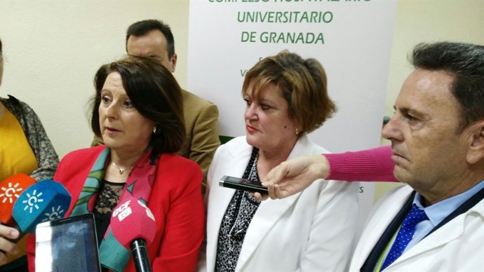 La consejera de Igualdad durante unas jornadas en Granada.