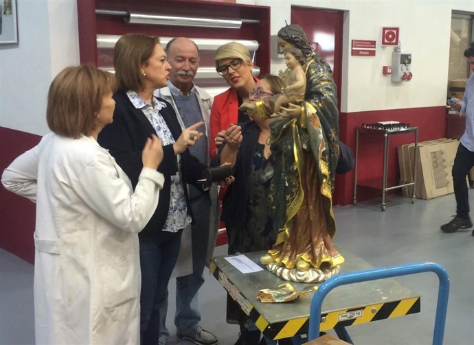 Restauración de la Virgen del Rosario de Santomera