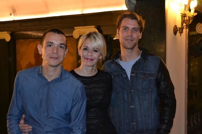 Luis Luque, María Adánez y José Manuel Poga en el Principal