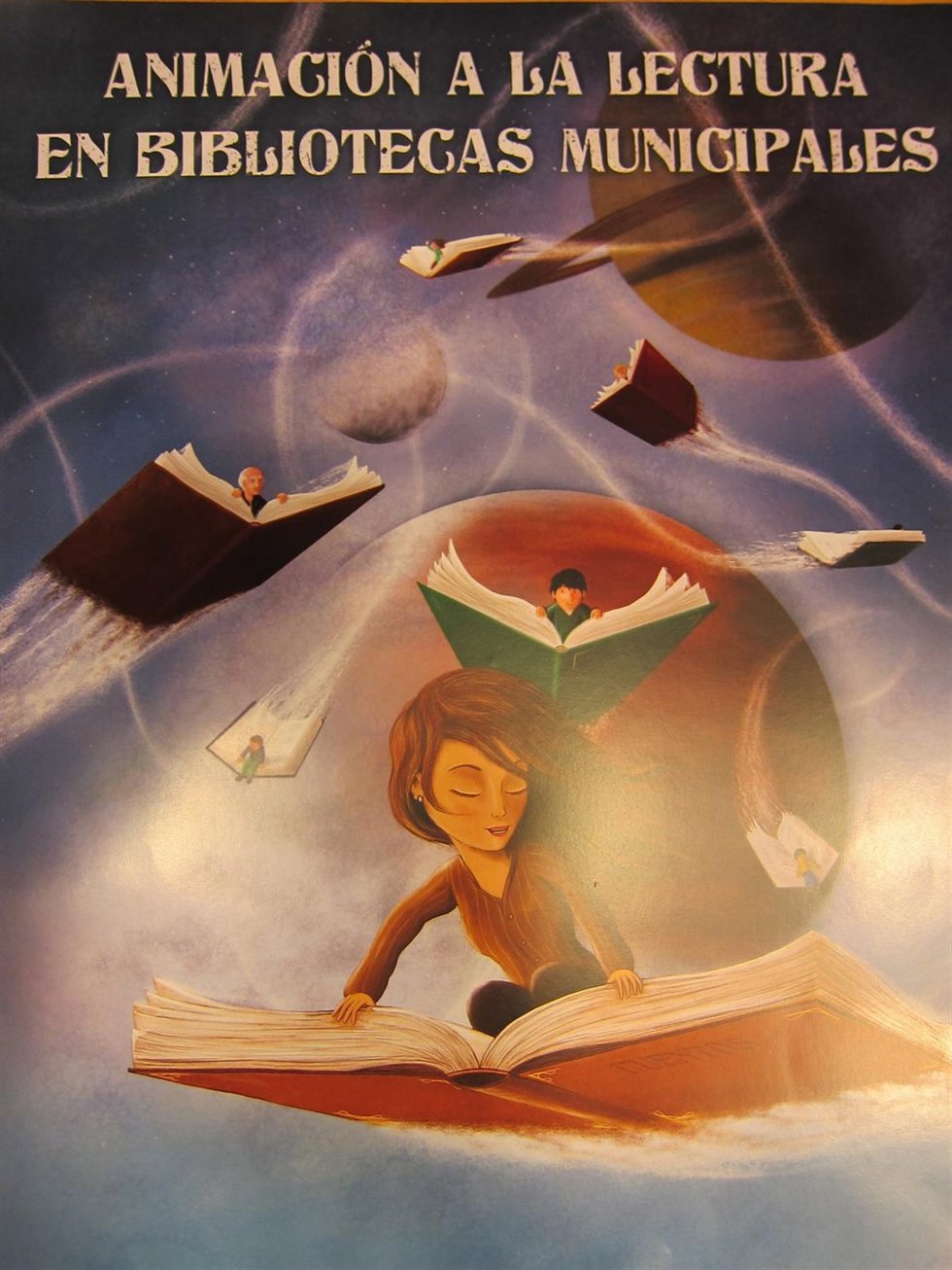 Cartel de la campaña de animación a la lectura en bibliotecas municipales