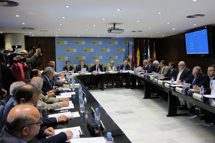 Junta de Gobierno de la CHS, encabezada por Ródenas y la consejera