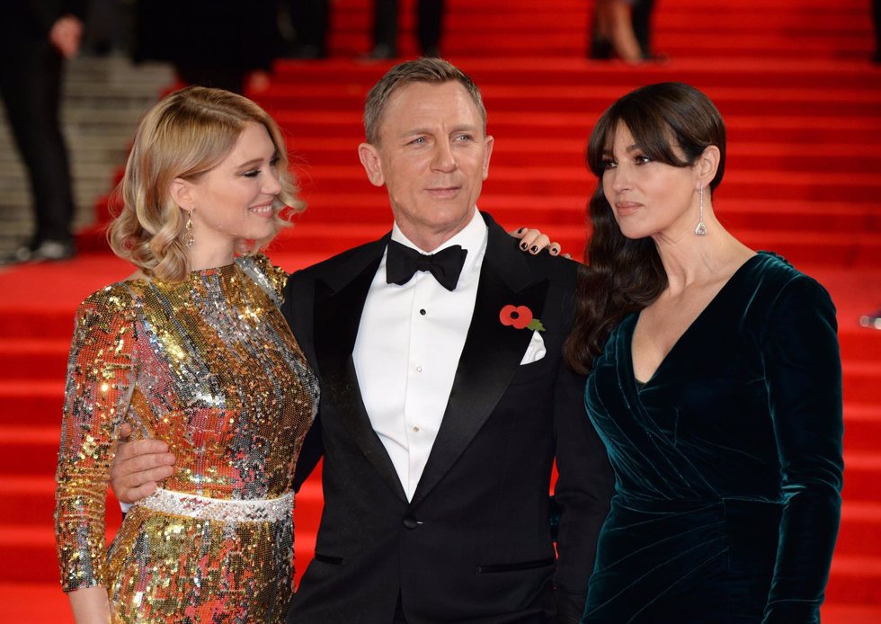 LEA SEYDOUX MONICA BELLUCCI DANIEL CRAIG PREMIERE LONDRES JAMES BOND