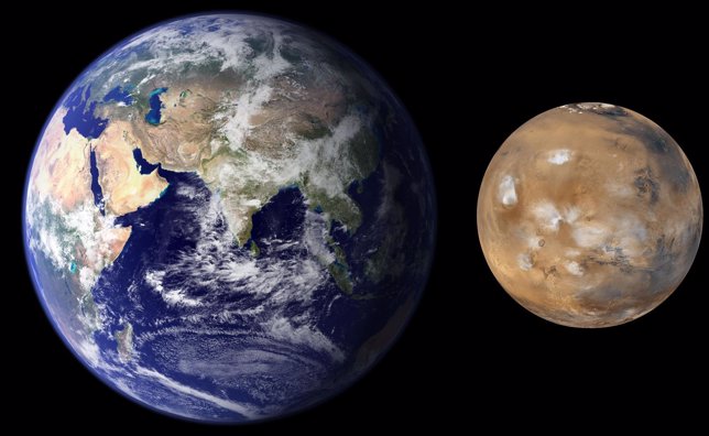 La Tierra y Marte