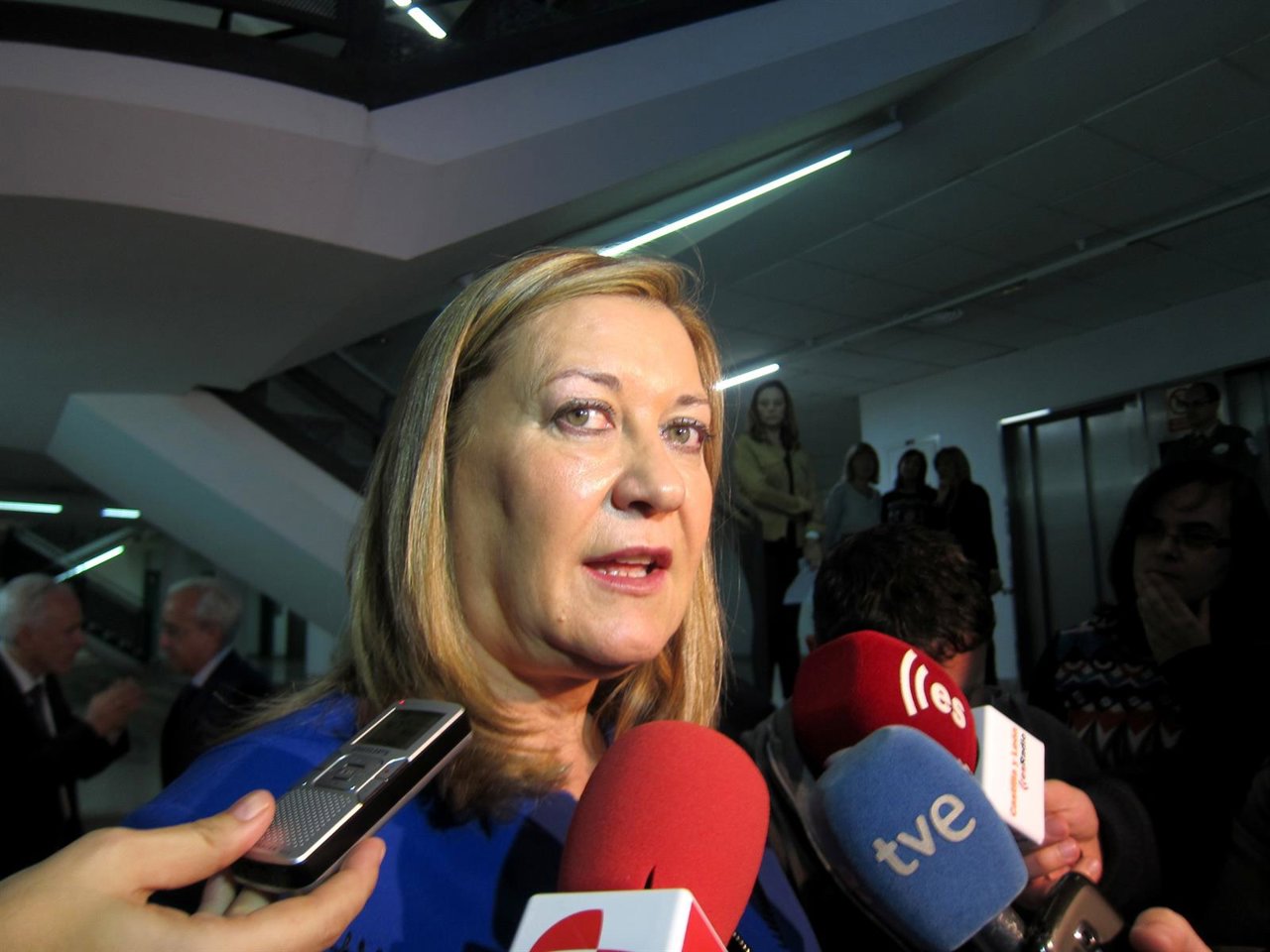 Pilar del Olmo, consejera de Economía y Hacienda de CyL. 