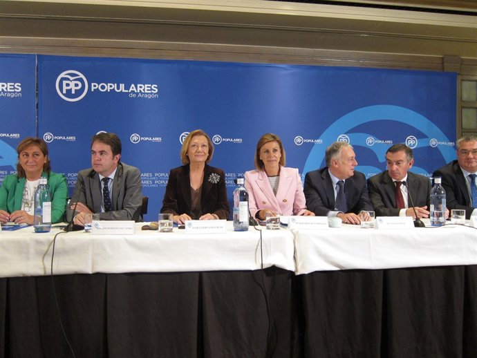 Cospedal ha asistido a la Junta Directiva del PP aragonés
