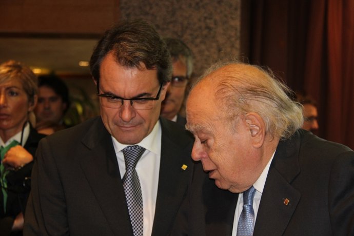 Artur Mas Y Jordi Pujol, Presidente Y Ex Presidente De La Generalitat