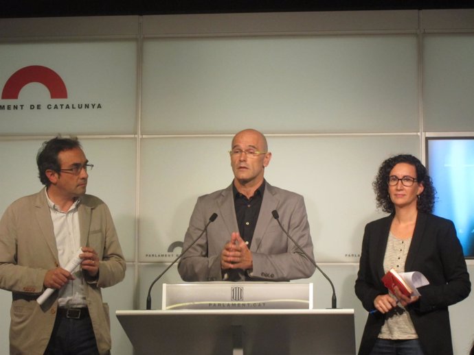 Josep Rull, Raül Romeva, Marta Rovira (JxSí)