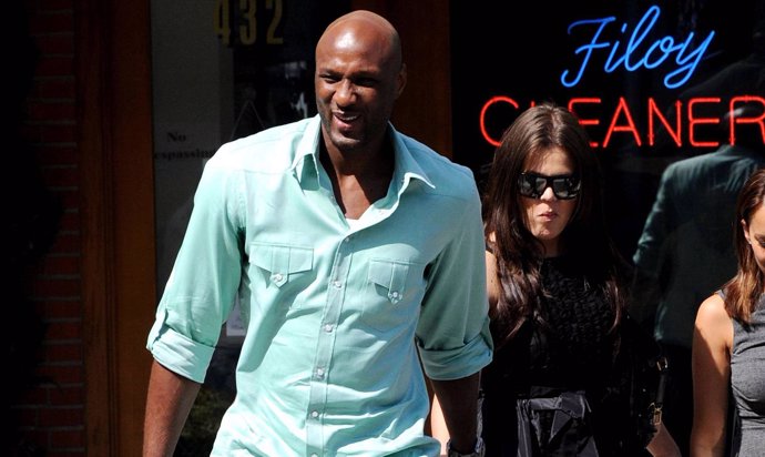 Lamar Odom con Khloé Kardashian/Cordon Press