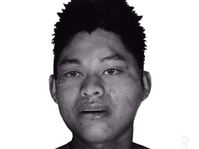 Retrato robot del joven colgado de un puente en México DF