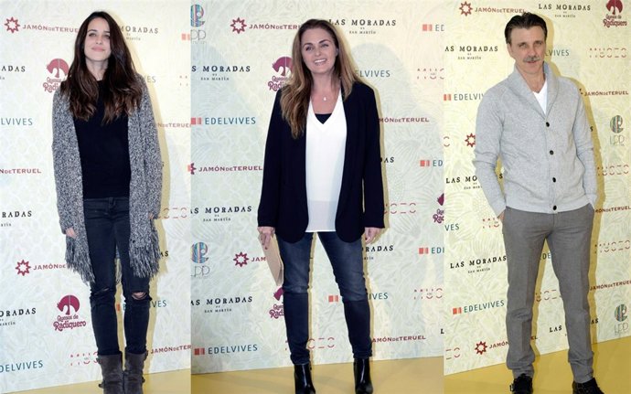 Macarena García, Carmen Morales y Joaquín Reyes