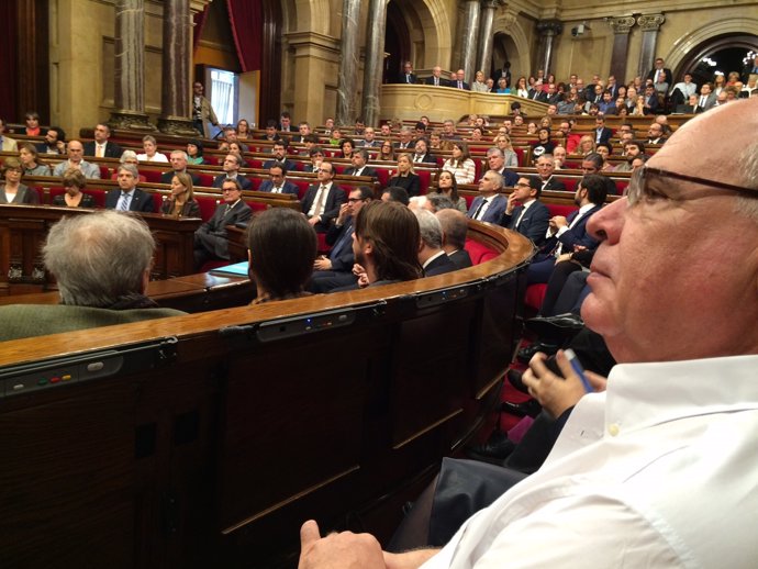 Lluís Rabell (SíQueEsPot) en el Parlament