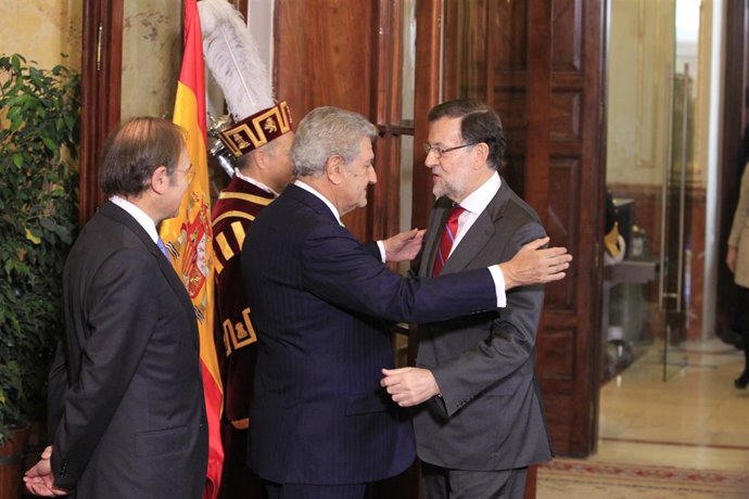 Pío García Escudero, Jesús Posada y Mariano Rajoy