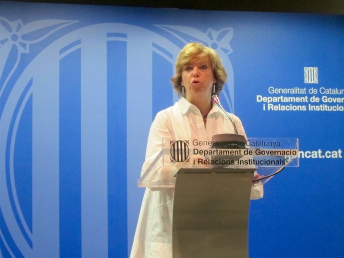 La consellera de Gobernación y Relaciones Institucionales, Meritxell Borràs