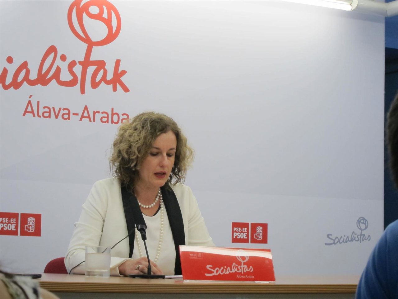 La secretaria general del pse de álava, critina gonzalez