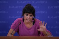 Teresa Rodríguez (Podemos), convencida de que tras el 20D "todo cambiará" en Cataluña