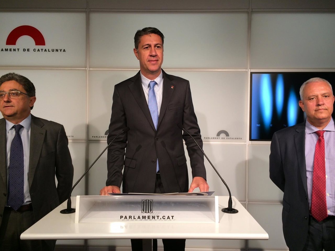 Enric Millo, Xavier García Albiol, Santi Rodríguez (PP)