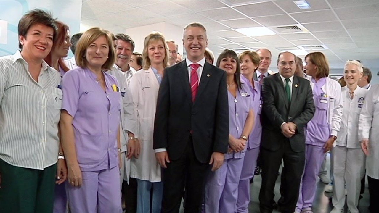 Lehendakari en el Hospital de Galdakao