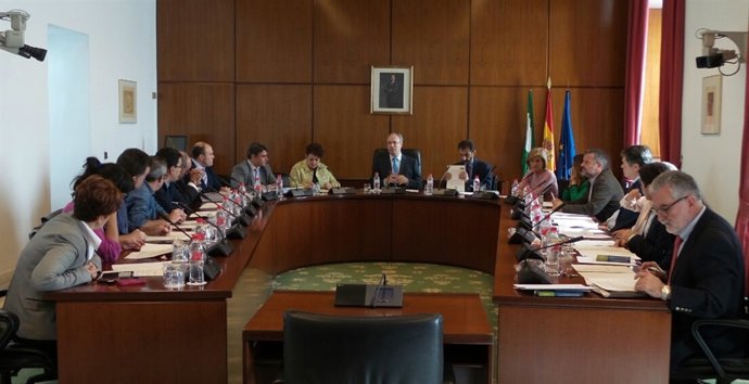Junta de Portavoces en el Parlamento andaluz