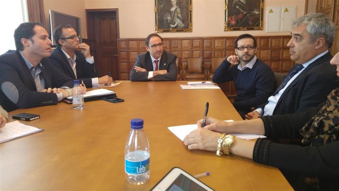Polanco y Prieto durante la reunión de este miércoles
