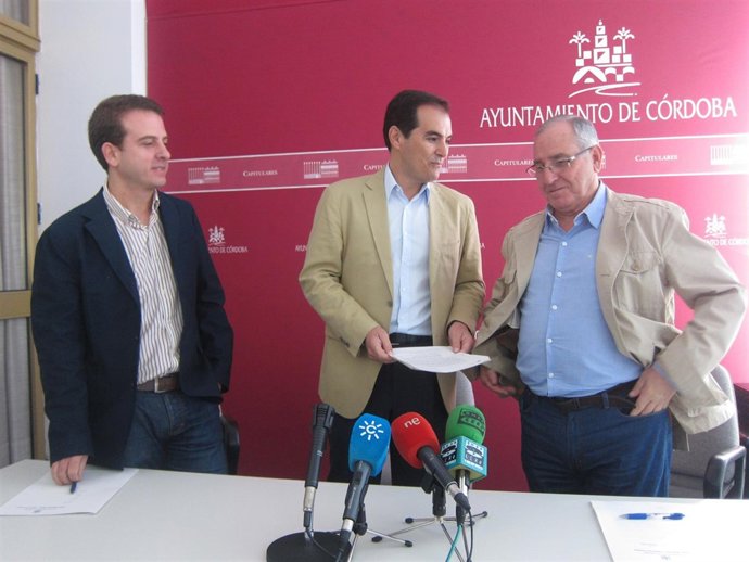 Rafael Serrano, José Antonio Nieto y José Luis Vilches