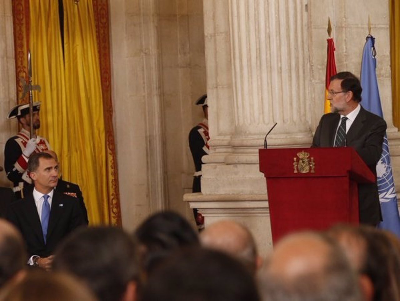 El Rey Felipe VI y Mariano Rajoy 