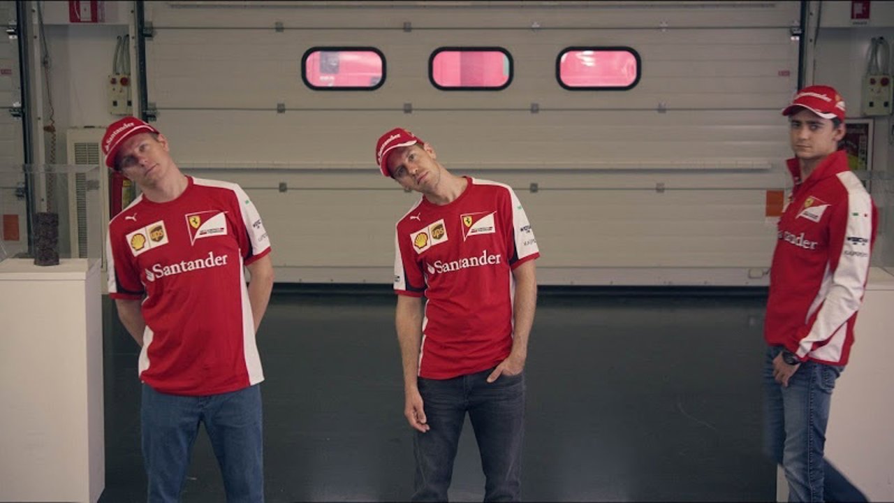 Pilotos de Ferrari en el Gran Premio de México