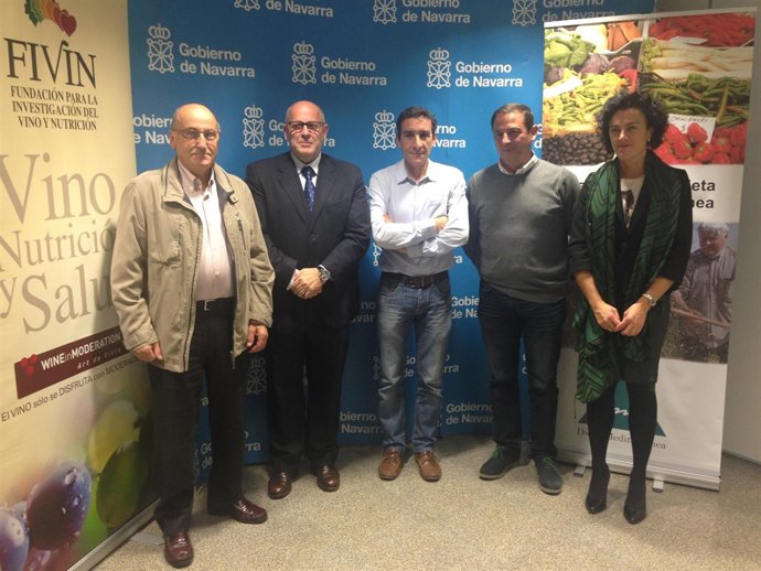 De izda a dcha: Uztarroz, Valiente, Gil, Ocáriz y Lecumberri.