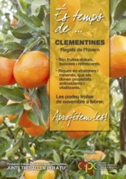 Cartel de una nueva campaña para promocionar la clementina