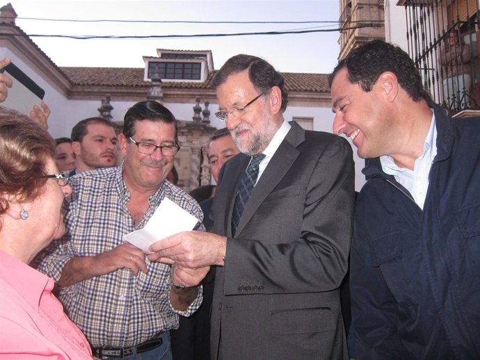 Mariano Rajoy con Juanma Moreno