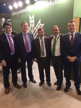 Directivos de Caja Rural del Sur en Fruit Attraction