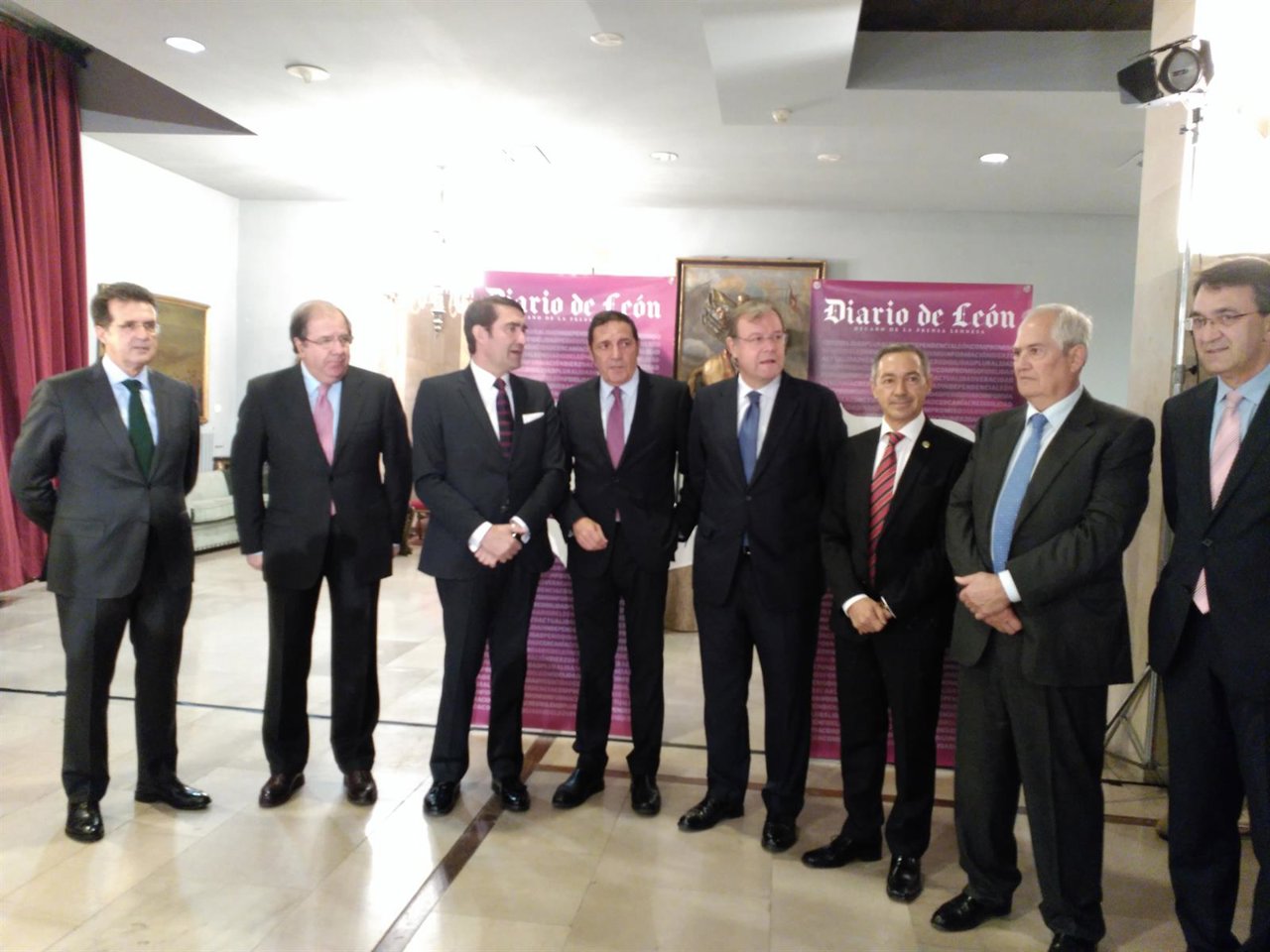 Juan Vicente Herrera, durante el acto de entrega del premio. 