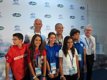 Zidane, con los niños y niñas en la DNC