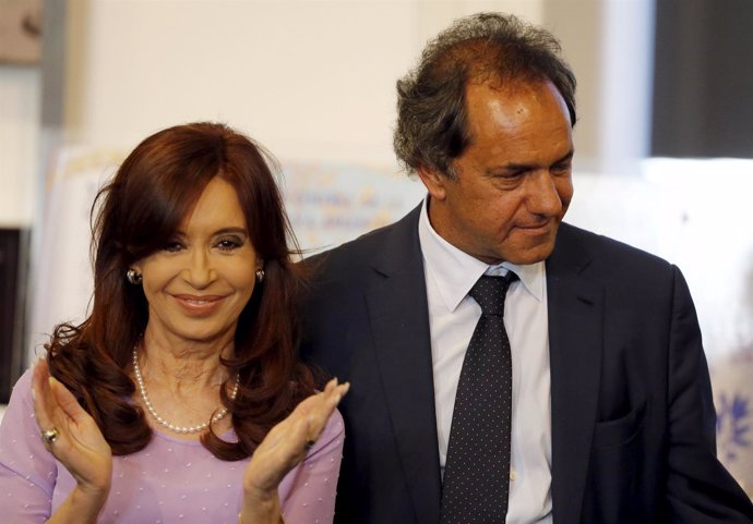 Cristina Fernández y Daniel Scioli