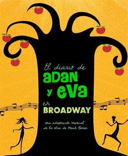 Cartel de 'El diario de Adán y Eva en Broadway'