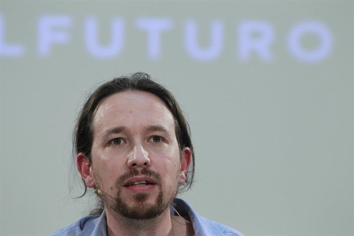 Pablo Iglesias en una rueda de prensa