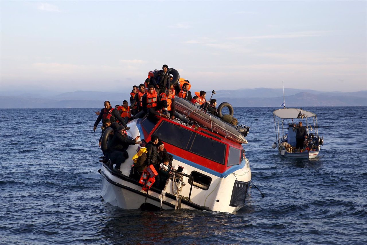 Naufragio de refugiados en el mar Egeo