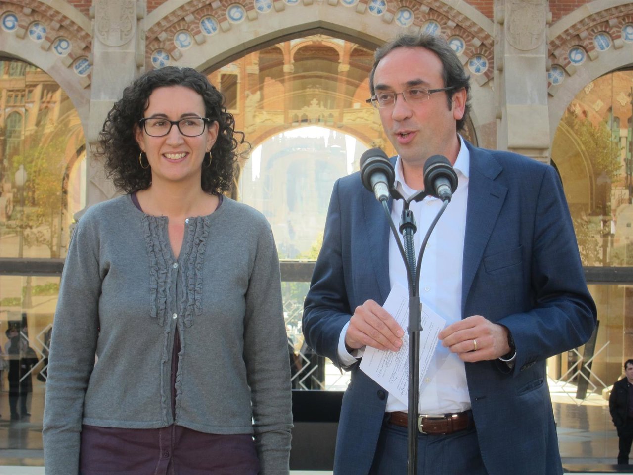 Marta Rovira (ERC) Josep Rull (CDC)